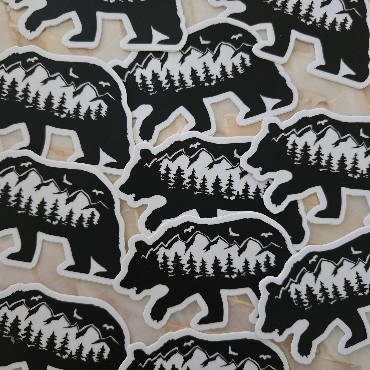 Mountain Bear Vinyl Sticker