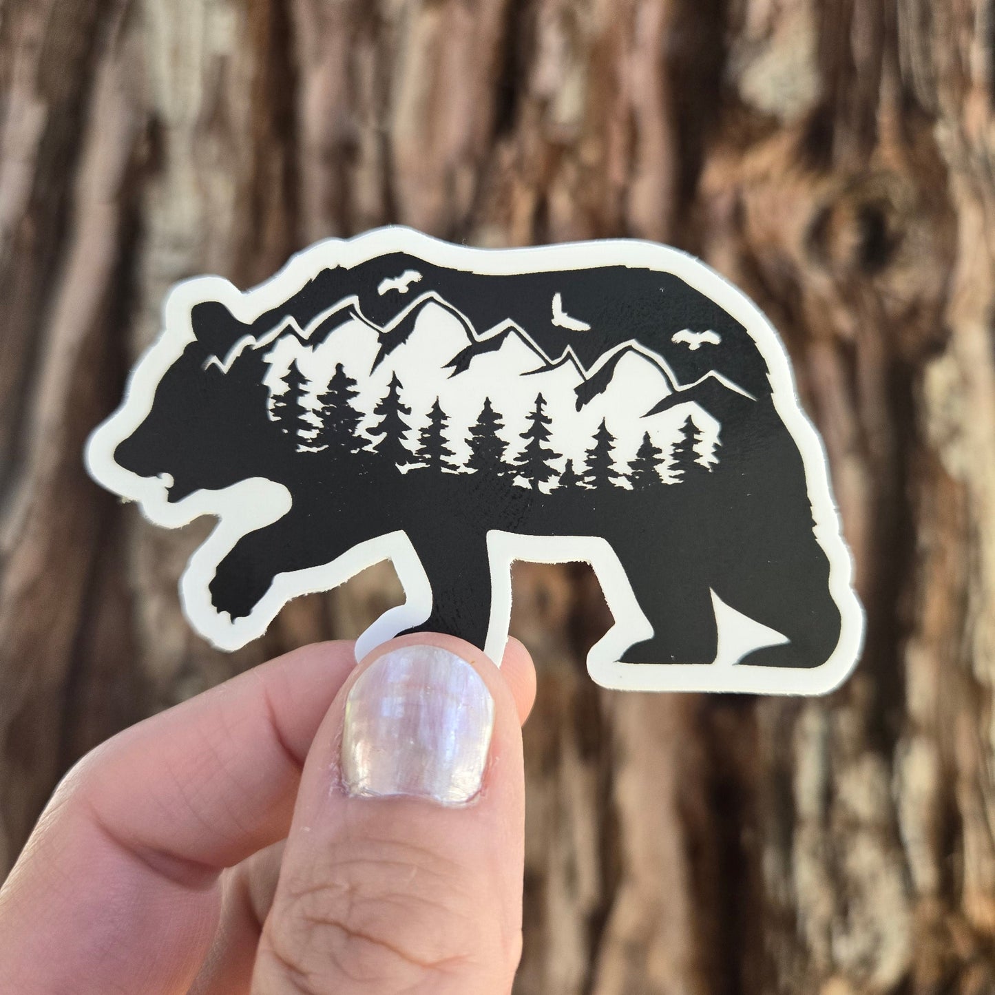 Mountain Bear Vinyl Sticker