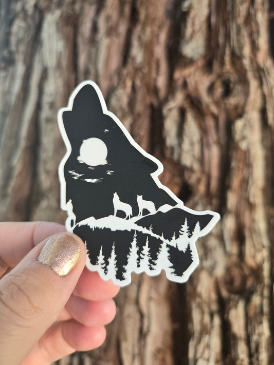 Wolf Vinyl Sticker