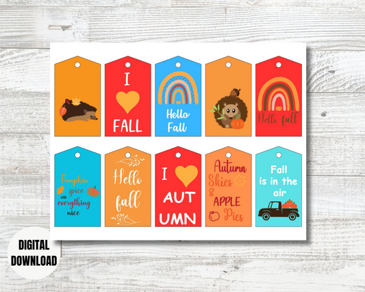 Fall Gift Tags