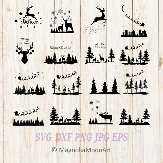 Winter Scene SVG Bundle