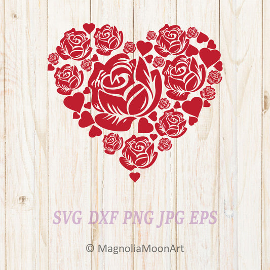 Rose Heart SVG