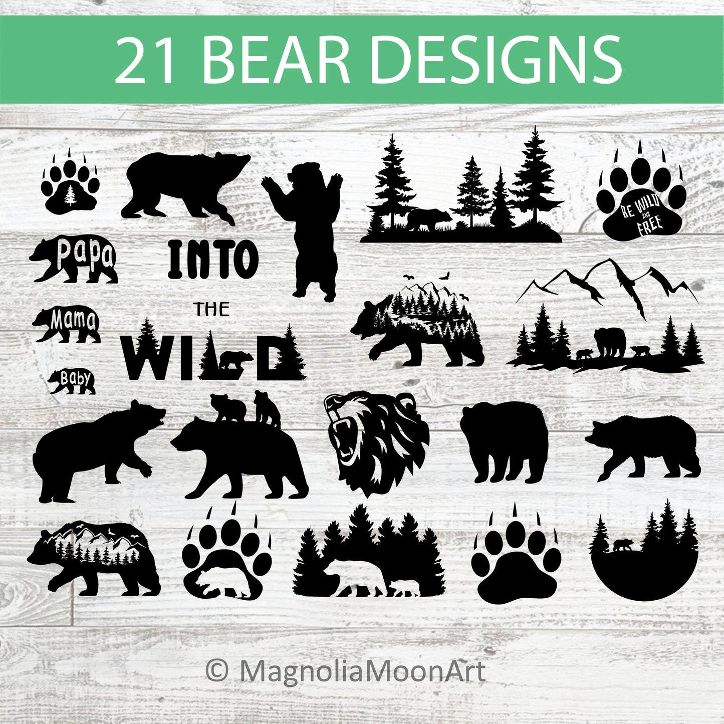 Bear Bundle SVG