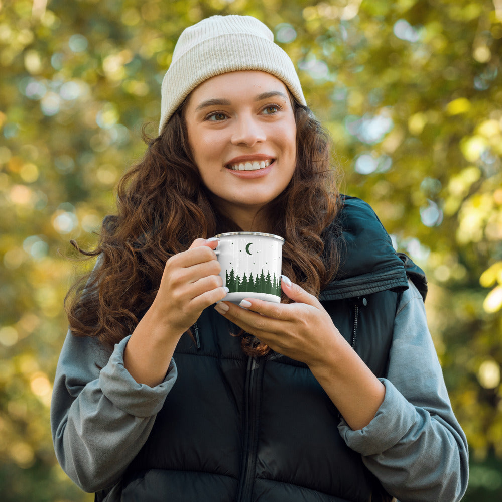 Forest Enamel Mug