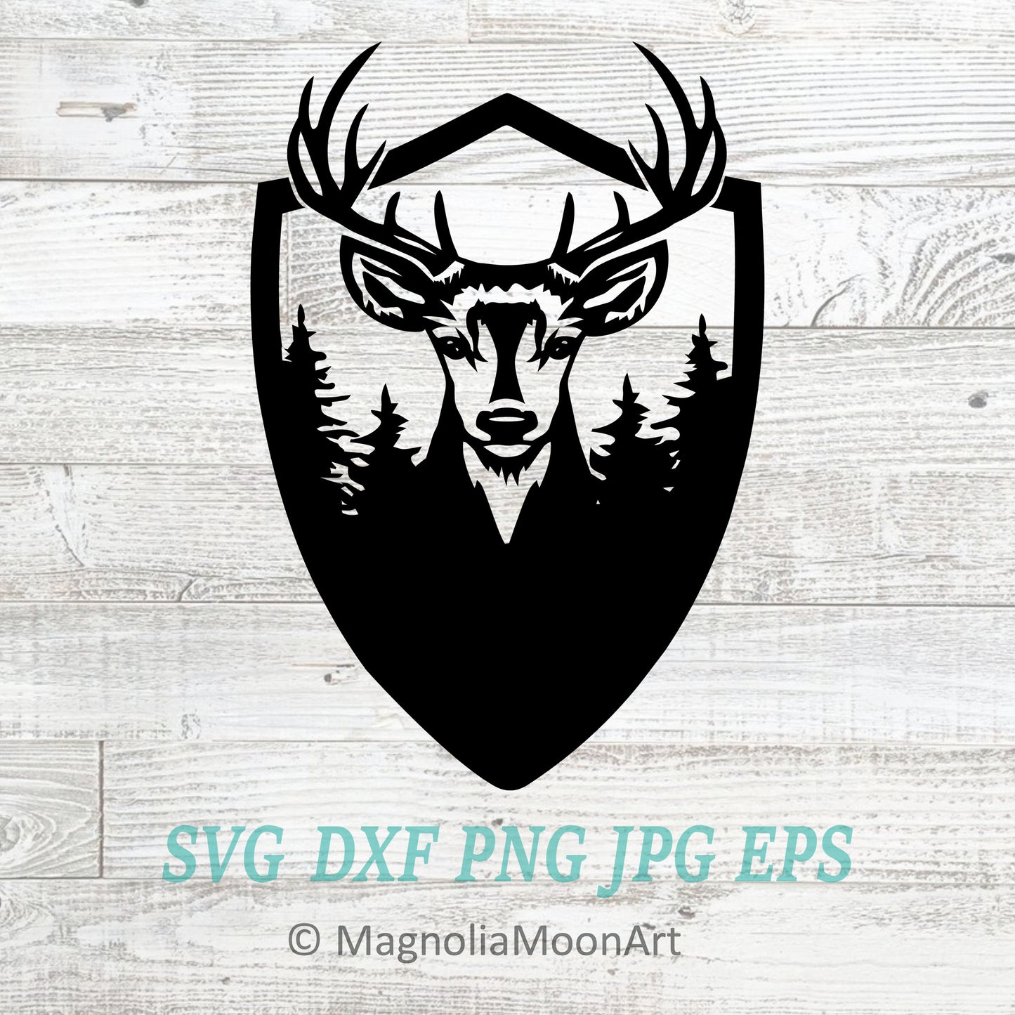 Deer Shield SVG