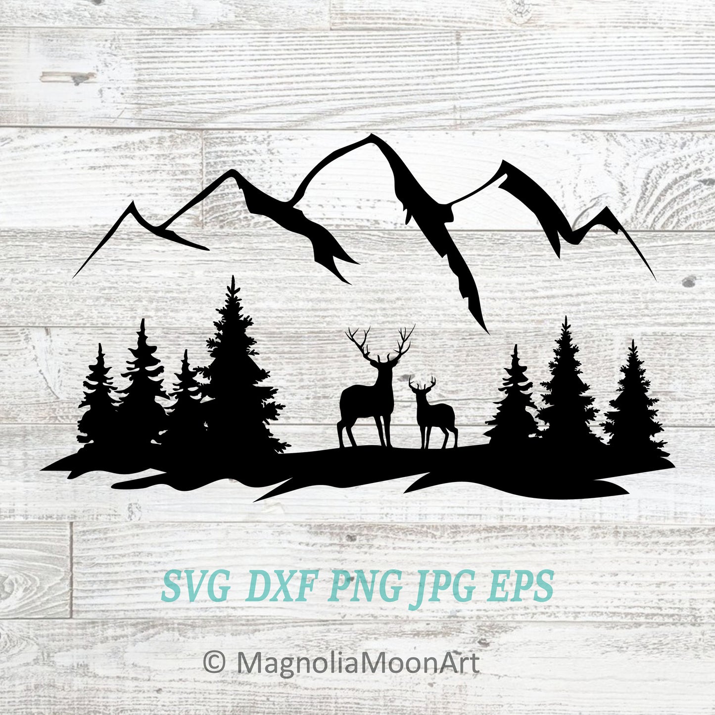 Deer Forest SVG