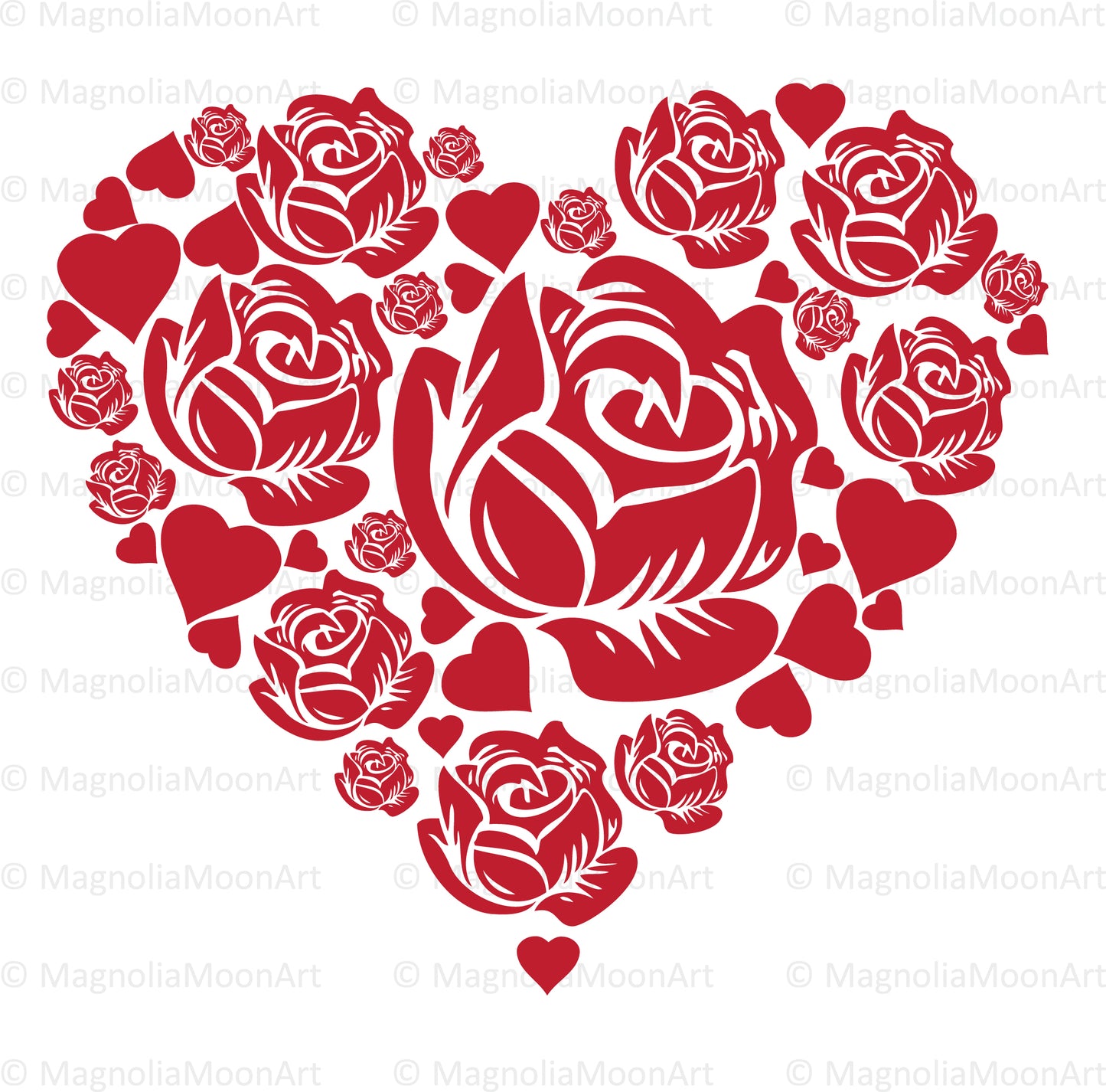 Rose Heart SVG