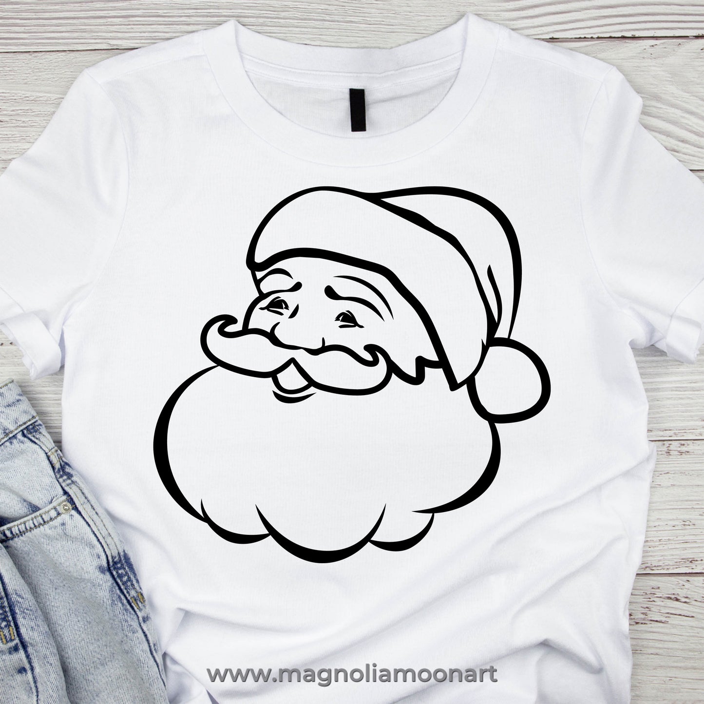 Santa Smiling Face SVG