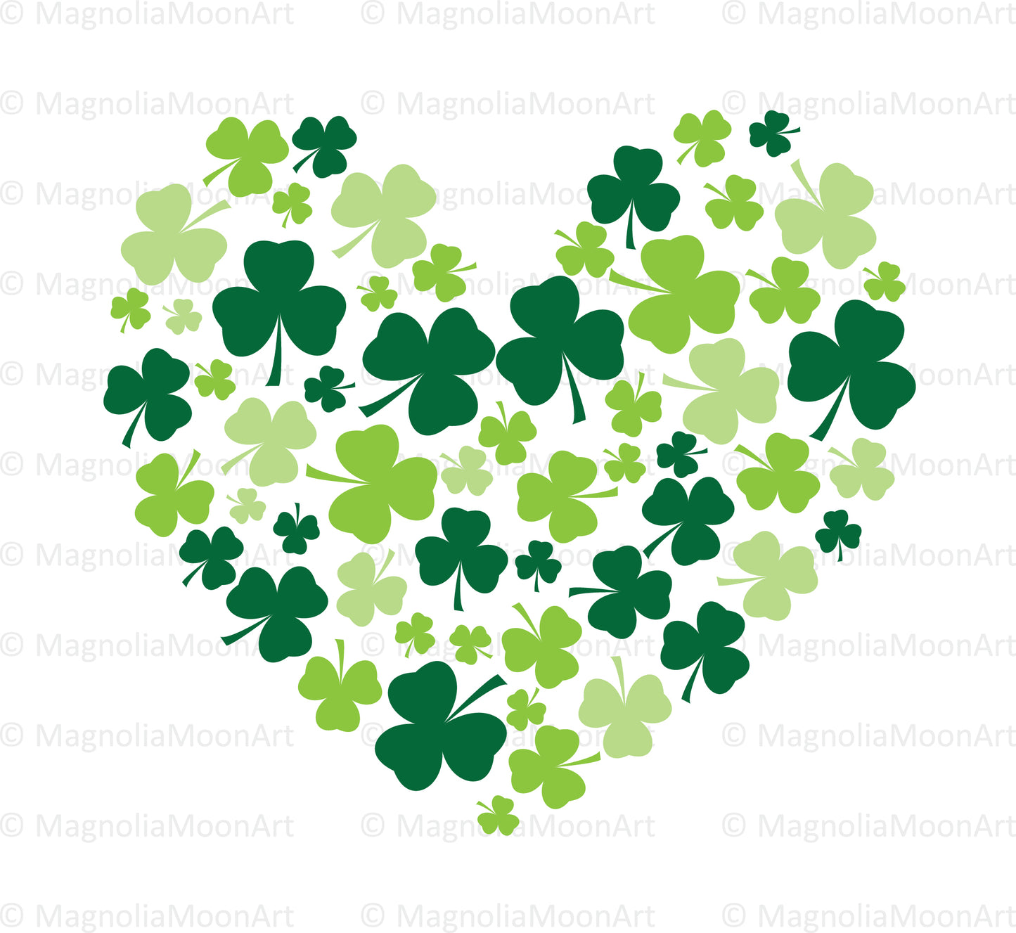 Shamrock Heart SVG