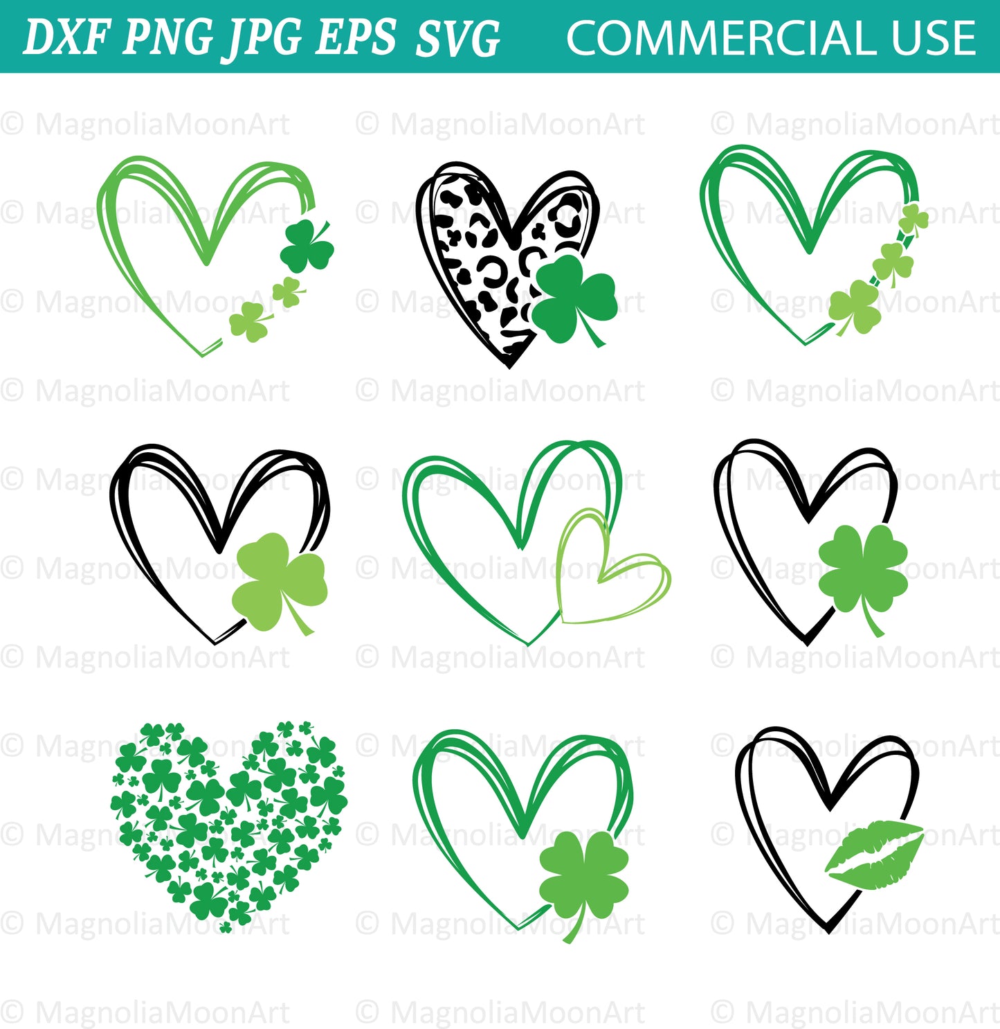 Shamrock Heart SVG