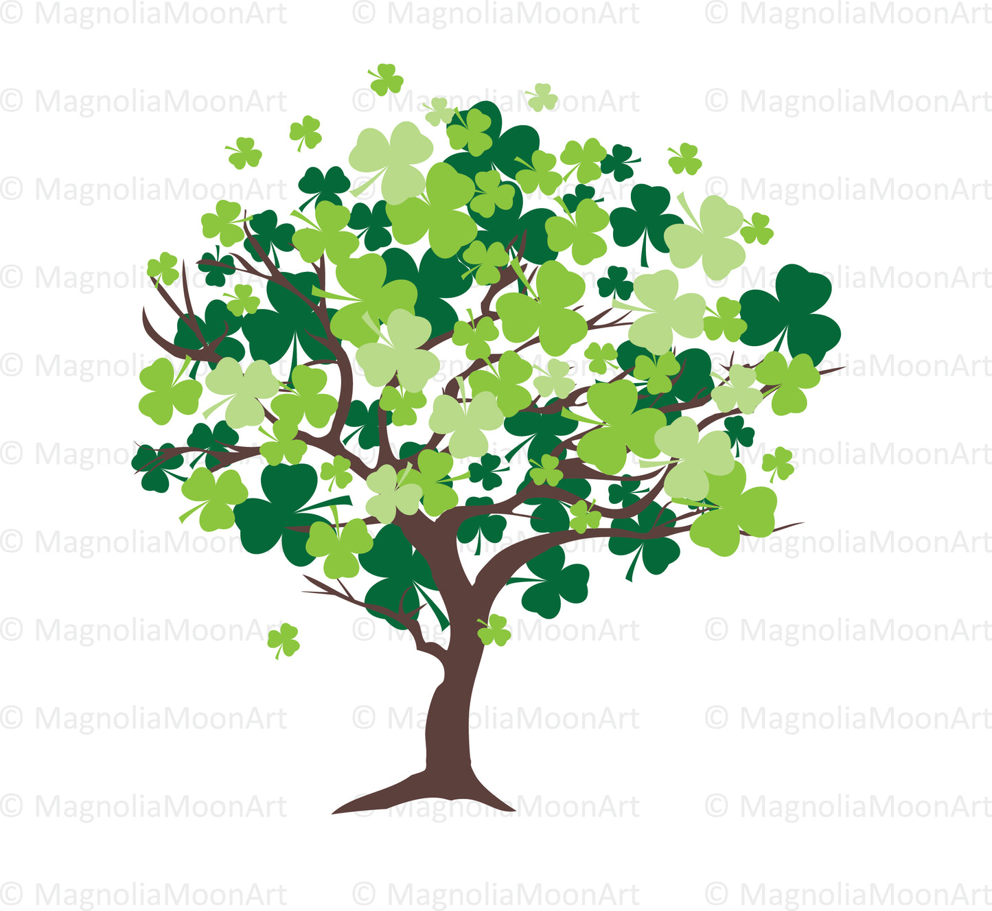 Shamrock Tree SVG